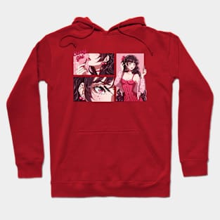 The cherry girl makeup comic Hoodie